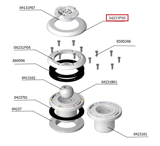 Лицьове кільце бокової форсунки